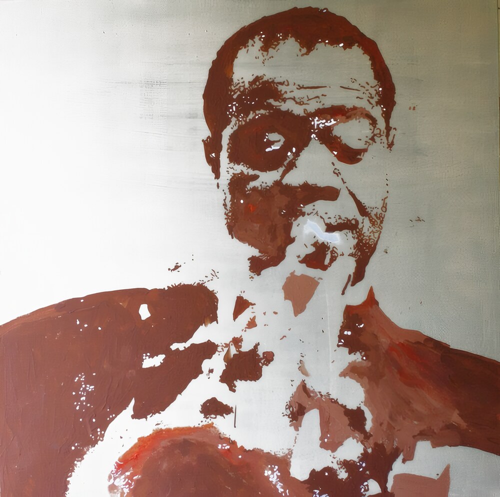 Louis Armstrong, acrylic