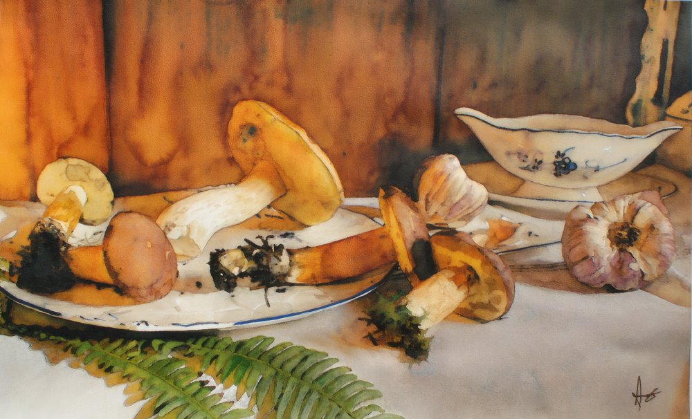 Champêtre, aquarelle