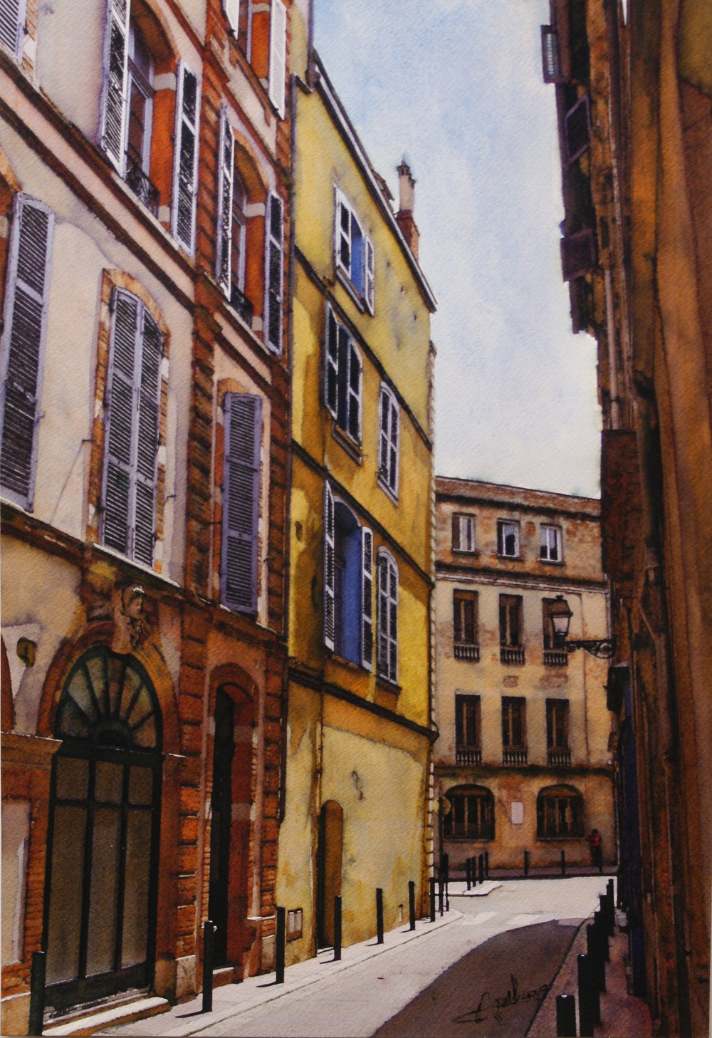 Rue Mage, aquarelle