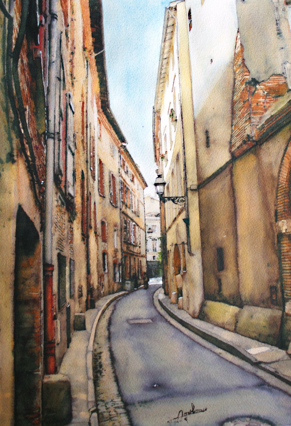 5, rue Merlane, aquarelle