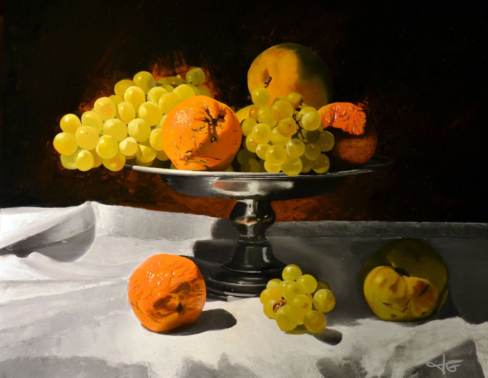 Délicatesse, huile sur bois
